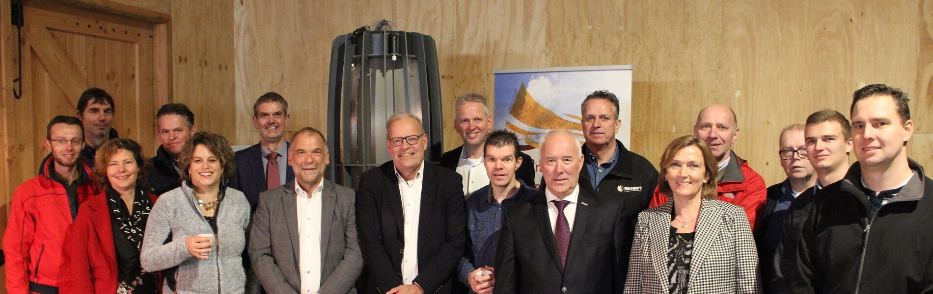 Vanuit alle betrokken partijen waren vertegenwoordigers aanwezig bij de officiële start van de eerste metingen binnen het FoodValley project.